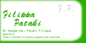 filippa pataki business card